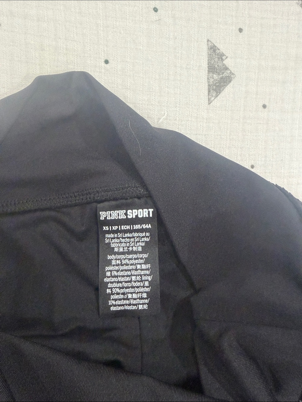 PINK Victoria's Secret Black Textured High-Rise Shorts - Picture 3 of 4